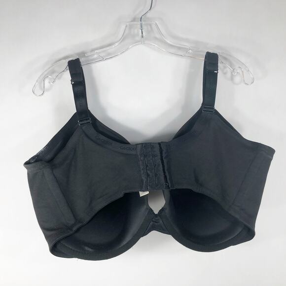 Cacique 44G Bra Plunge Cotton Stretch Plus Size Lane Bryant Underwire‎ Solid 72 - Picture 5 of 11